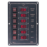 Panel de interruptores de aluminio vertical Sea-Dog - 6 interruptores [422110-1]
