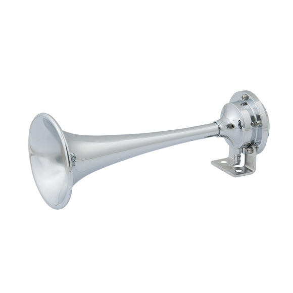 Marinco Mini bocina de aire de trompeta individual cromada de 12 V [10107]