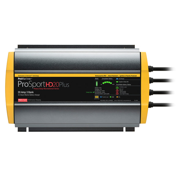 ProMariner ProSportHD 20 Plus Gen 4 - 20 Amp - Cargador de batería de 3 bancos [44021]