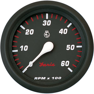 Tacómetro Faria Professional Red 4" - 6,000 RPM [34607]