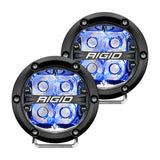 RIGID Industries 360-Series 4" LED Off-Road Spot Beam con retroiluminación azul - Carcasa negra [36115]
