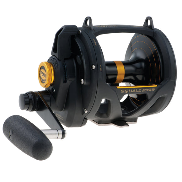 PENN SQL50VSW Squall Lever Drag 2 Speed Conventional Reel [1292938]