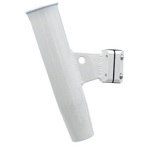 Soporte de barra de sujeción vertical de aluminio CE Smith, 1-5/16" de diámetro externo, recubrimiento en polvo blanco con manguito [53716]