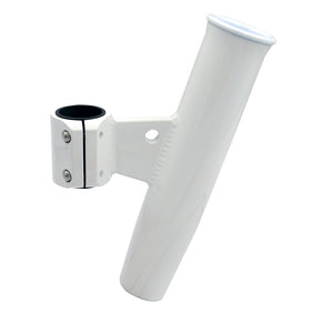 Soporte de barra de abrazadera vertical de aluminio CE Smith, 1-2/3" de diámetro externo, recubrimiento en polvo blanco con manga [53726]