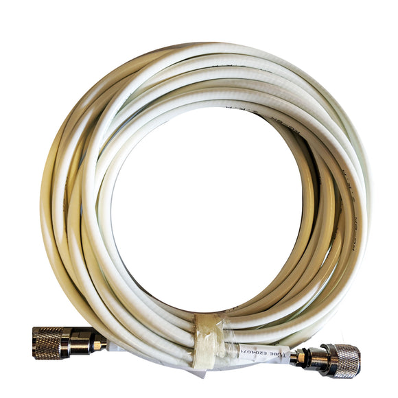 Juego de 20 cables Shakespeare para antenas Phase III VHF/AIS - 2 cables PL259S RG-8X atornillados con miniextremos FME incluidos [PIII-20-ER]
