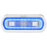 RIGID Industries SR-L Series Marine Spreader Light - Montaje en superficie blanca - Luz blanca con halo azul [51101]
