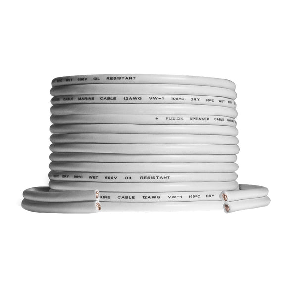 Cable de altavoz FUSION: rollo de 12 AWG 25 (7,62 m) [010-12898-00]