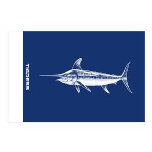 Bandera de liberación Tigress Blue Marlin - 12" x 18" [88422]