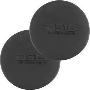 Cubierta de silicona para altavoces marinos DS18 para altavoces de 6,5" - Negro [CS-6/BK]