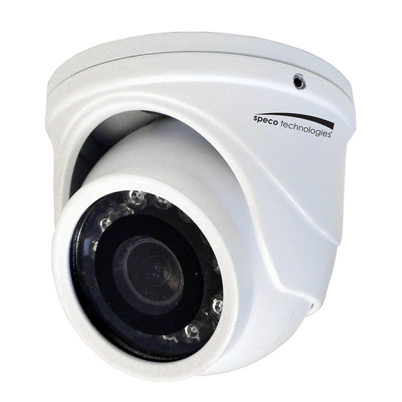 Speco 4MP HD-TVI Mini Turret Camera Lente de 2.9 mm - Carcasa blanca [HT471TW]