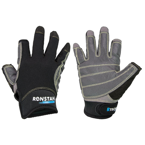 Guantes Ronstan Sticky Race - 3 dedos - Negro - XS [CL740XS]