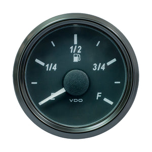 Indicador de nivel de combustible VDO SingleViu de 52 mm (2-1/16") - Escala E/F - 0-90 Ohm [A2C3833140030]