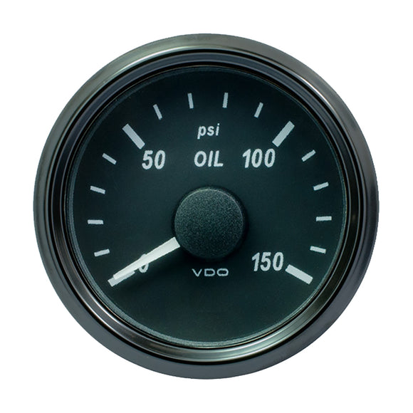 Manómetro de aceite VDO SingleViu de 52 mm (2-1/16