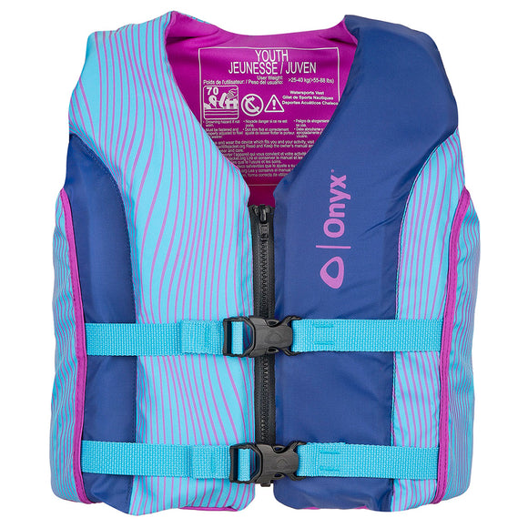 Chaleco salvavidas para deportes acuáticos Onyx Shoal All Adventure Youth Paddle - Azul [121000-500-002-21]