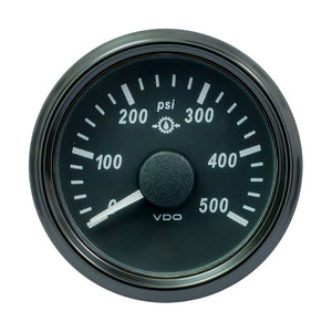 Manómetro VDO SingleViu de 52 mm (2-1/16") - 500 PSI - 0-4,5 V [A2C3832740030]