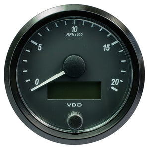 Tacómetro VDO SingleViu de 80 mm (3-1/8") - 2000 RPM [A2C3832960030]