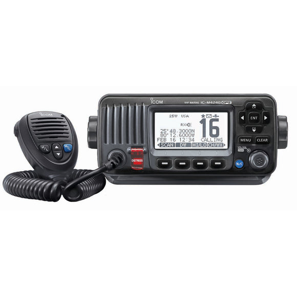 Icom M424G VHF de montaje fijo con GPS incorporado - Negro [M424G 41]