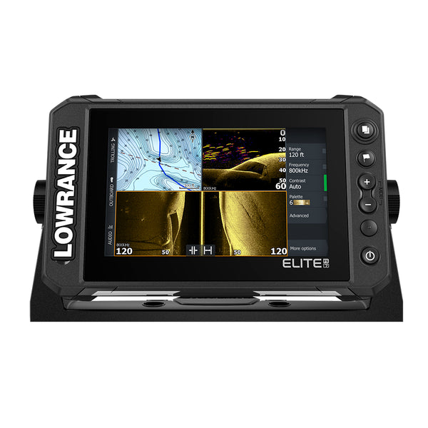 Lowrance Elite FS 7 ChartplotterFishfinder with HDI Transom Mount  Transducer 00015696001 – El Capitan Marine & Fishing Center