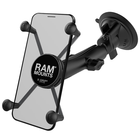 Soporte para RAM Soporte para teléfono grande RAM X-Grip con base de ventosa RAM Twist-Lock [RAM-B-166-C-UN10U]