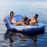 Aqua Leisure Ultra Cushioned Comfort Lounge Hawaiian Wave Print - 2 personas [APL17011S2]