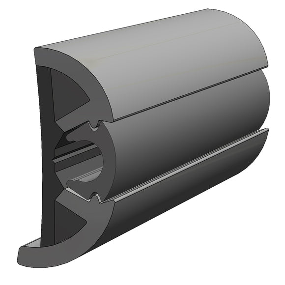 TACO SuproFlex Rub Rail Kit gris con inserto gris - 2