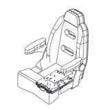 Deslizador de asiento ajustable de perfil bajo TACO [M20-1013A]