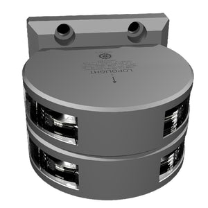 Lopolight Series 201-011 - Double Stacked Masthead Light - 3NM - Vertical Mount - White - Silver Housing [201-011ST]