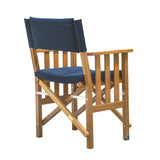 Whitecap Directors Chair II con cojín azul marino - Teca [61052]