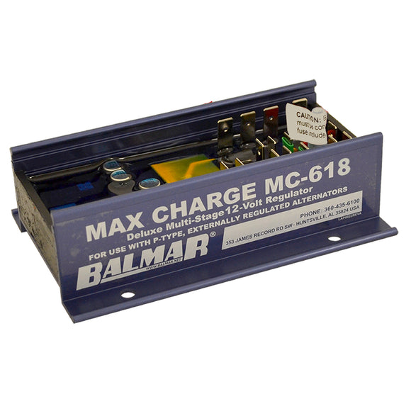 Balmar Max Charge MC618 Regulador multietapa sin arnés - 12V [MC-618]