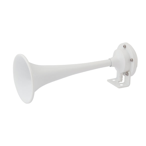 Mini bocina de aire de trompeta simple recubierta de epoxi blanco Marinco [10104]