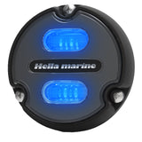 Hella Marine Apelo A1 Luz subacuática azul blanca - 1800 lúmenes - Carcasa negra - Lente color carbón [016145-001]