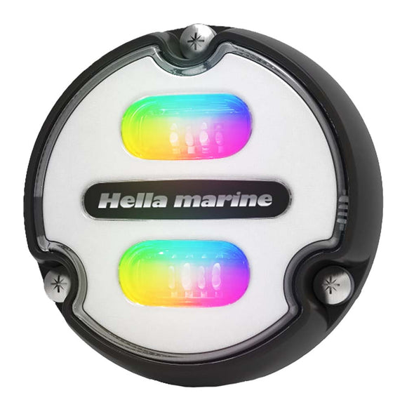 Hella Marine Apelo A1 RGB Luz subacuática - 1800 lúmenes - Carcasa negra - Lente blanca [016146-011]