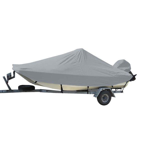 Carver Sun-DURA Styled-to-Fit Boat Cover f/16.5 Bay Style Consola central Barcos de pesca - Gris [71016S-11]