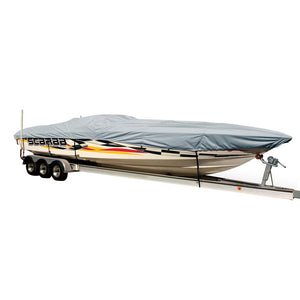 Carver Sun-DURA Styled-to-Fit Boat Cover f/29.5 Performance Style Boats - Gris [74329S-11]