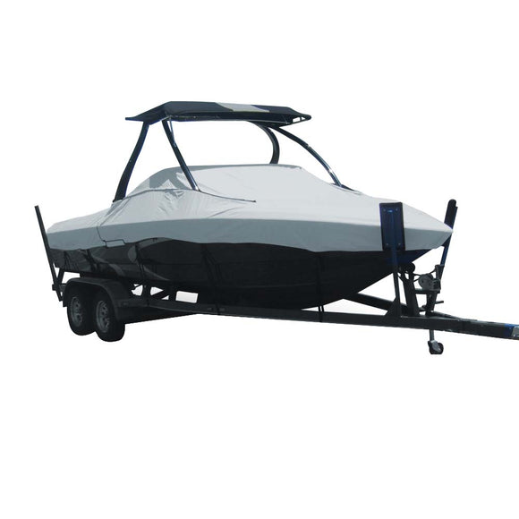 Carver Sun-DURA Specialty Boat Cover f/19.5 Torneo Ski Boats w/Tower - Gris [74519S-11]