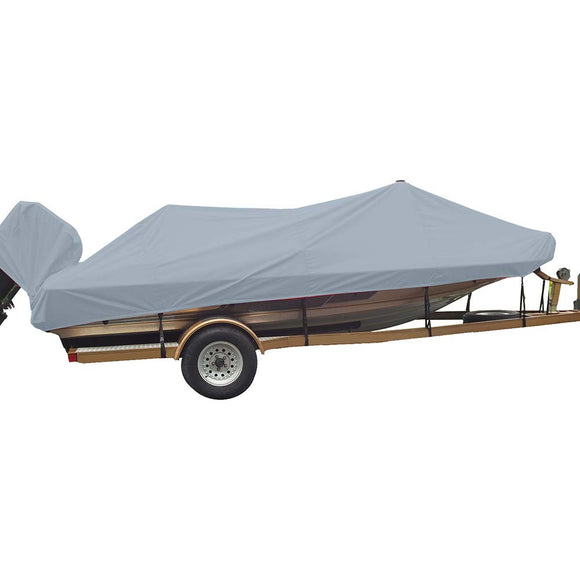 Carver Sun-DURA Styled-to-Fit Boat Cover f/16.5 Wide Style Bass Boats - Gris [77216S-11]