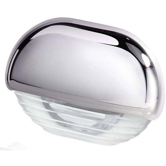Hella Marine White LED Easy Fit Step Lamp con tapa cromada [958126001]