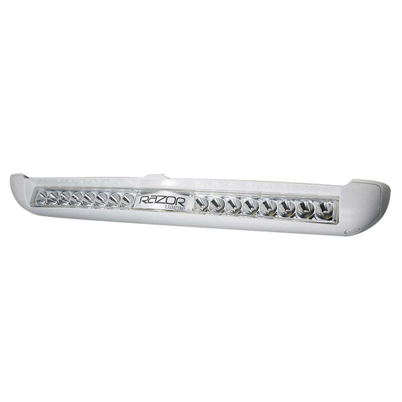 Barra de luces Lumitec Razor - Foco - Carcasa blanca con montaje empotrado con logotipo invertido [101603]
