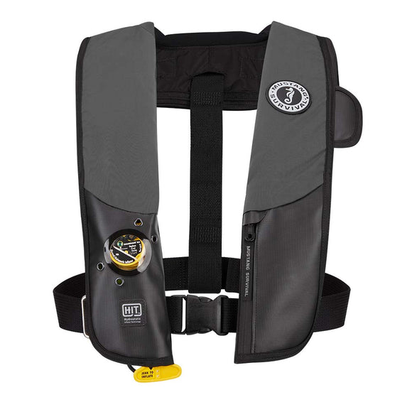 Mustang HIT Inflable Hidrostático PFD Inflable - Gris/Negro [MD318302-262-0-202]