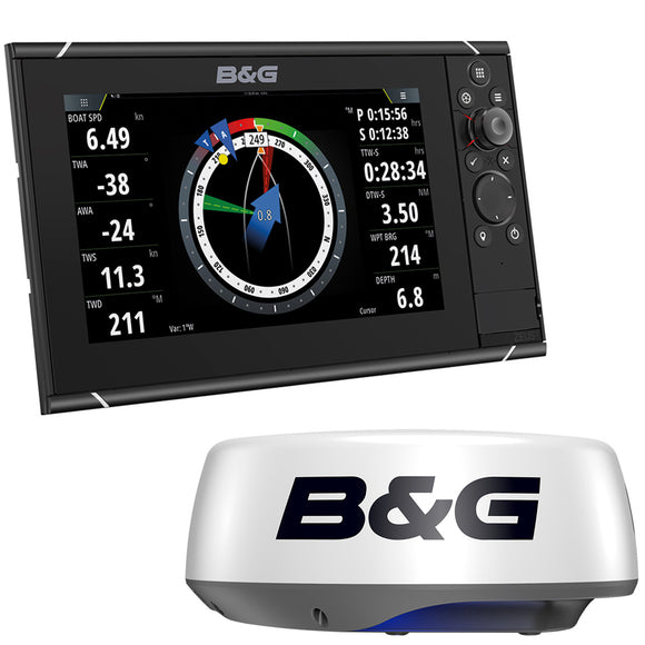 BG Zeus 3S 12 Combo Multi-Function Sailing Display Radar Bundle HALO20+ 20