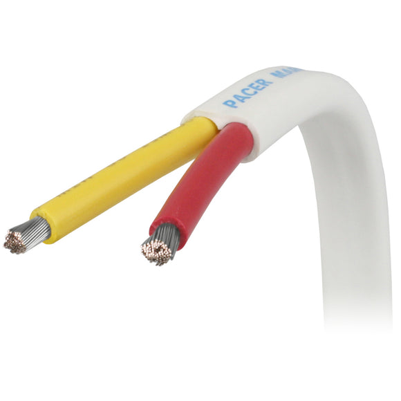 Pacer 18/2 AWG Safety Duplex Cable - Red/Yellow - 500 [W18/2RYW-500]