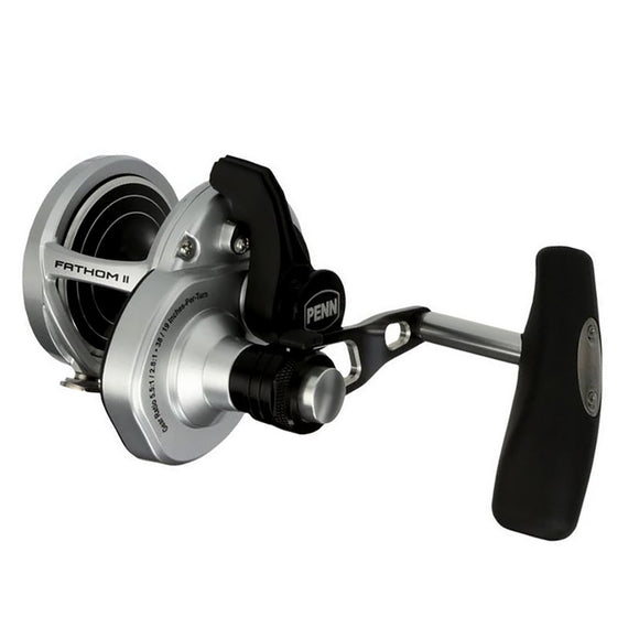shimano 2 spped left handed reel PENN Fathom II Lever Drag 2 Speed 25NLD2LH Left Hand Reel FTHII25NLD2LH 1563179 – El Capitan Marine & Fishing Center