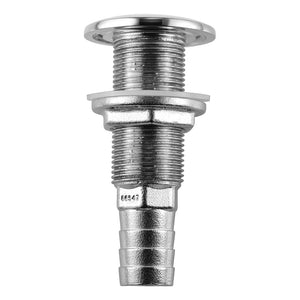 Attwood Stainless Steel Thru-Hull Standard Straight Barbed - 3/4" Inner Diameter [66547-3]