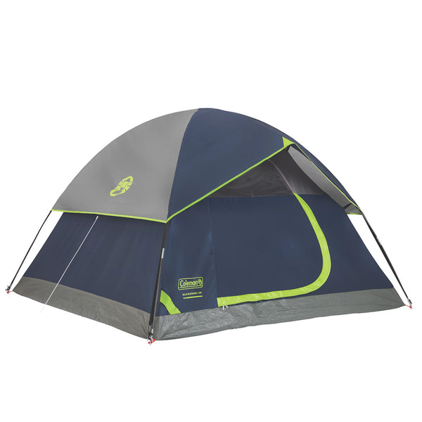 Coleman Sundome 4Person Camping Tent Navy Blue Grey 2000035697 El Capitan Marine Fishing Center