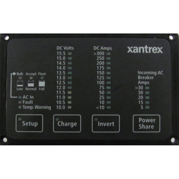 Panel remoto Xantrex Heart FDM-12-25, estado de la batería y control remoto del cargador/inversor Freedom [84-2056-01]