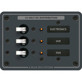 Panel de interruptores de 3 posiciones Blue Sea 8025 DC - Interruptores blancos [8025]