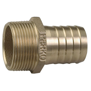 Adaptador recto de tubo a manguera de 3/4" de Perko, bronce, FABRICADO EN EE. UU. [0076DP5PLB]
