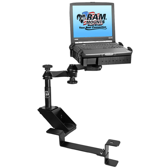 Soporte RAM para computadora portátil sin taladrar para Chevrolet 2500 C/K, 3500 C/K, Silverado, Suburban, Tahoe, GMC Sierra y Yukon [RAM-VB-102-SW1]