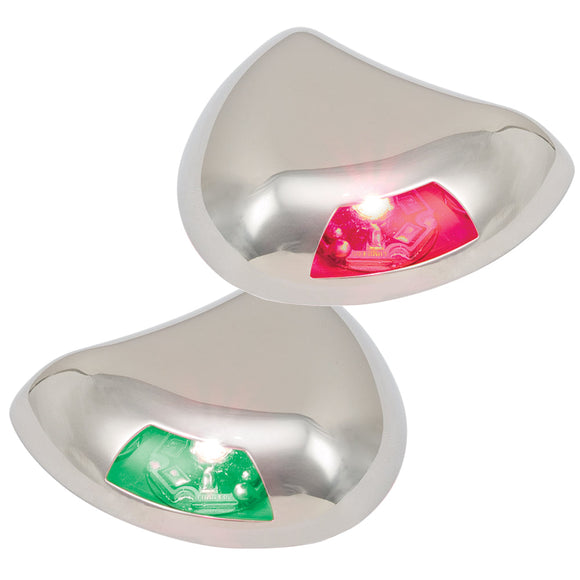 Luces laterales LED Perko Stealth Series - Montaje horizontal - Rojo/Verde [0616DP2STS]