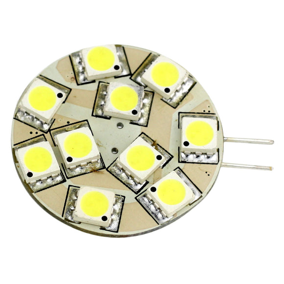 Lunasea G4 12 LED Side Pin Light Bulb - 12VAC o 10-30VDC 2W/140 lúmenes - Blanco cálido [LLB-21TW-21-00]